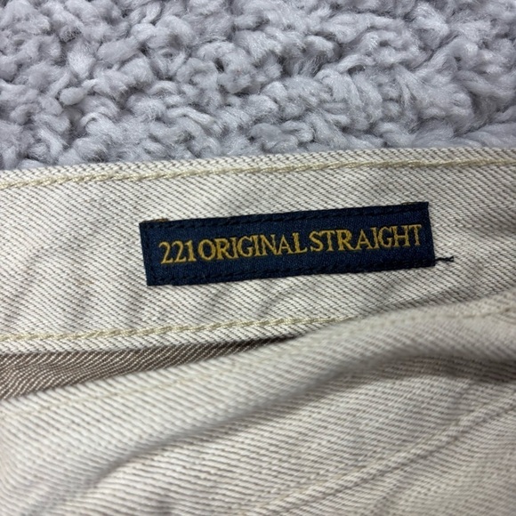 Lucky Brand Men's Straight Jeans - Light Cream - Picture 3 of 5
